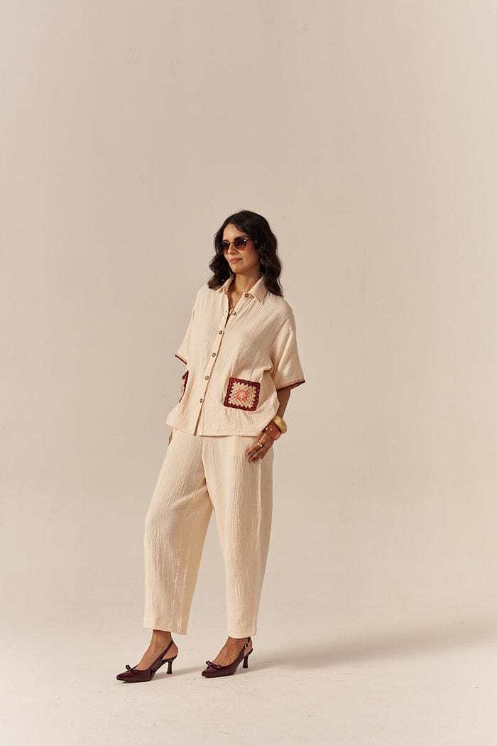 TUSCAN CO-ORD SET WITH PANTS SPACELINES