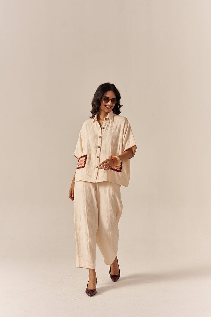 TUSCAN CO-ORD SET WITH PANTS SPACELINES