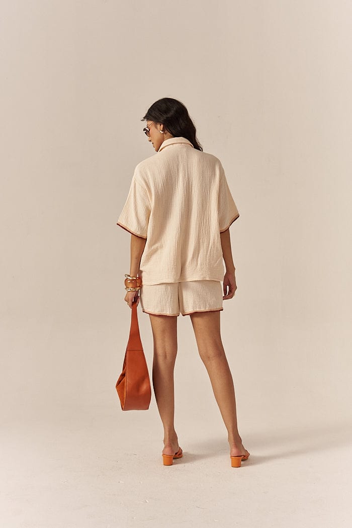 TUSCAN CO-ORD SET WITH SHORTS SPACELINES