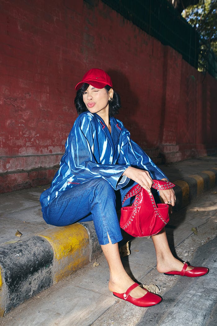 YANA DENIM SHACKET SPACELINES
