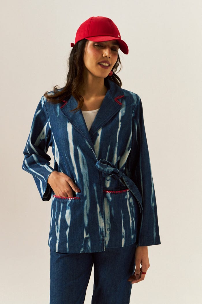 YANA DENIM SHACKET SPACELINES