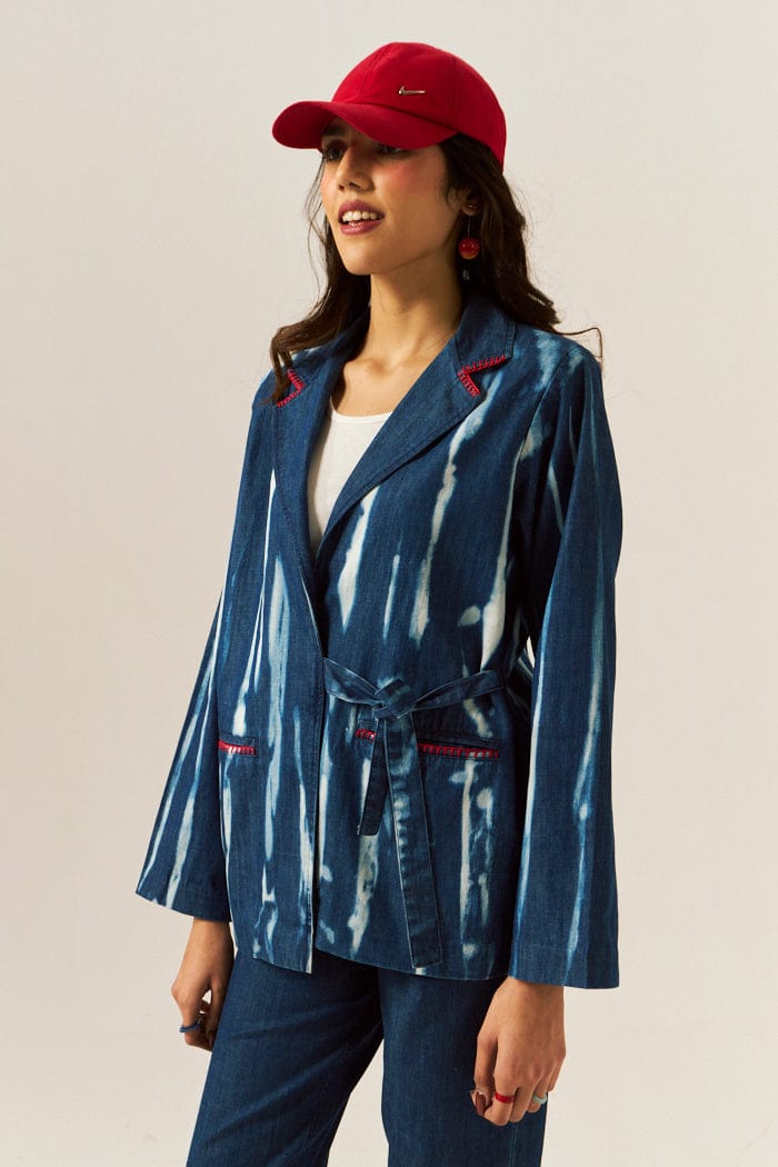 YANA DENIM SHACKET SPACELINES