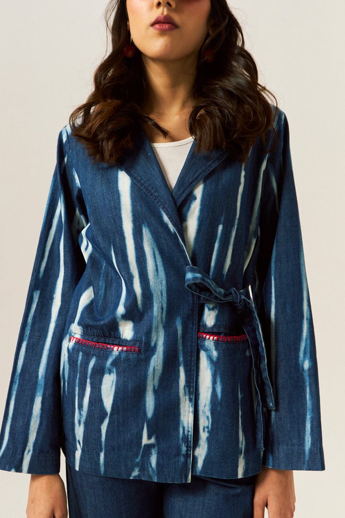 YANA DENIM SHACKET SPACELINES