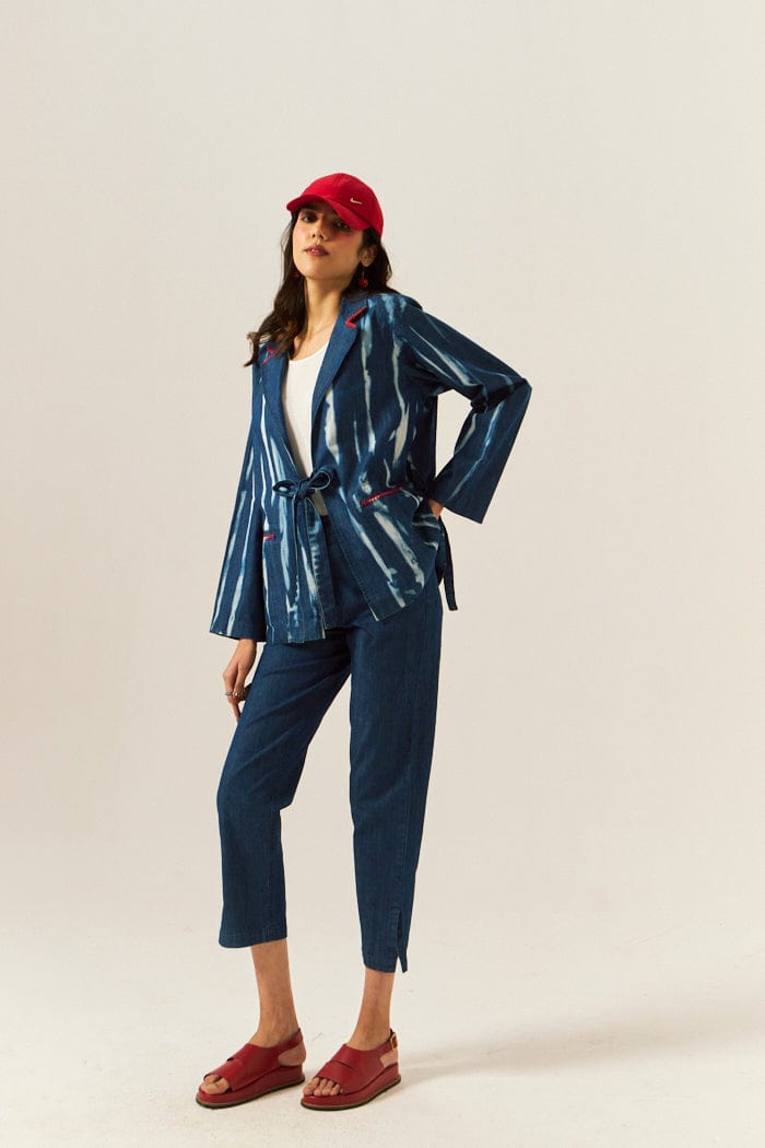 YANA DENIM SHACKET SPACELINES