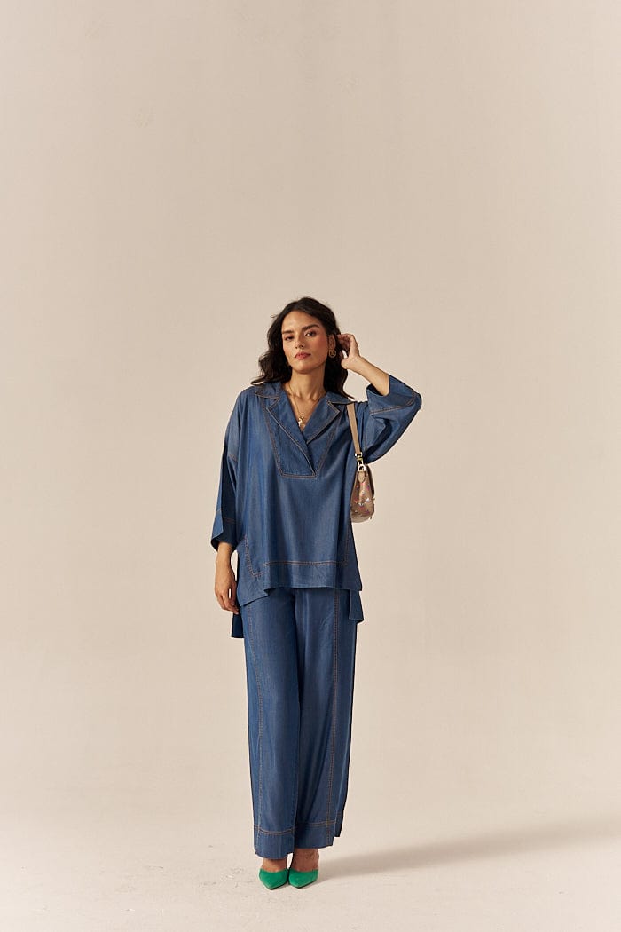 YOUS CO-ORD SET WITH PANTS SPACELINES
