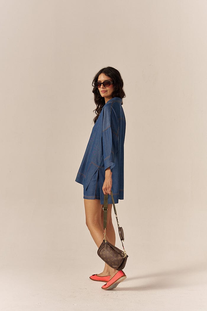 YOUS CO-ORD SET WITH SHORTS SPACELINES