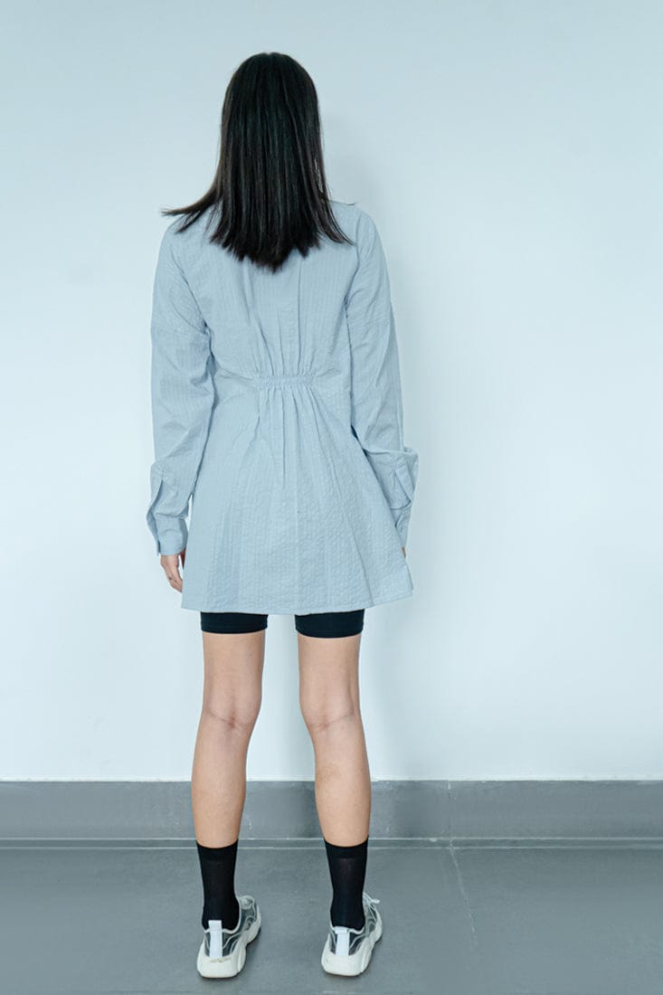 Cutout Long Sleeve Shirt SPACELINES