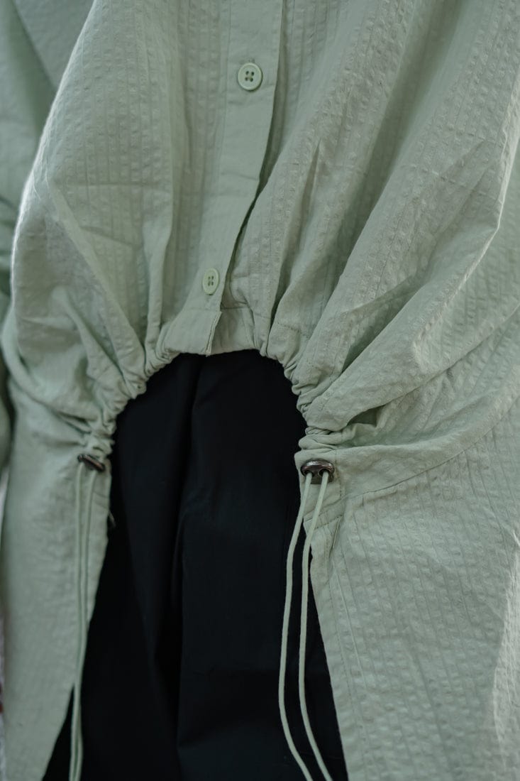 Cutout Long Sleeve Shirt SPACELINES