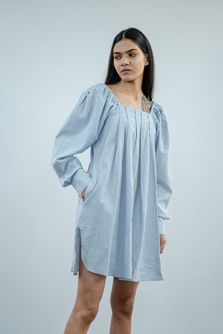Pleat Space Dress SPACELINES