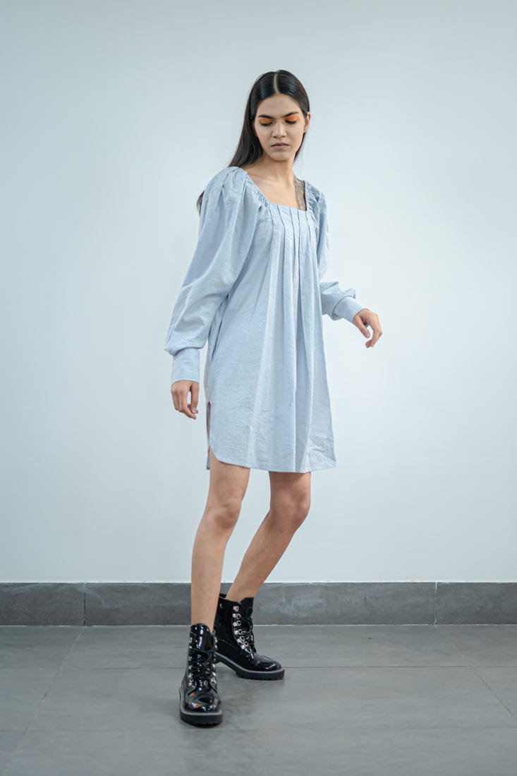 Pleat Space Dress SPACELINES
