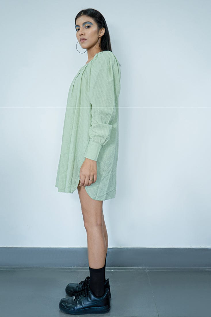 Pleat Space Dress SPACELINES