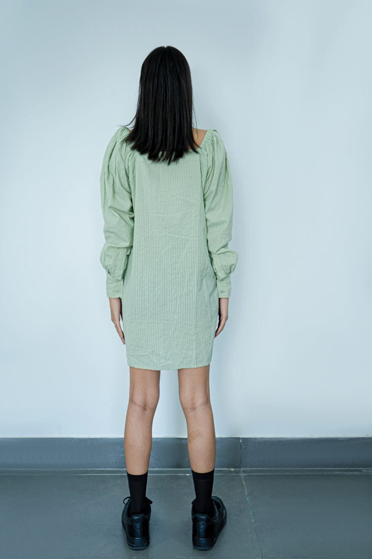 Pleat Space Dress SPACELINES